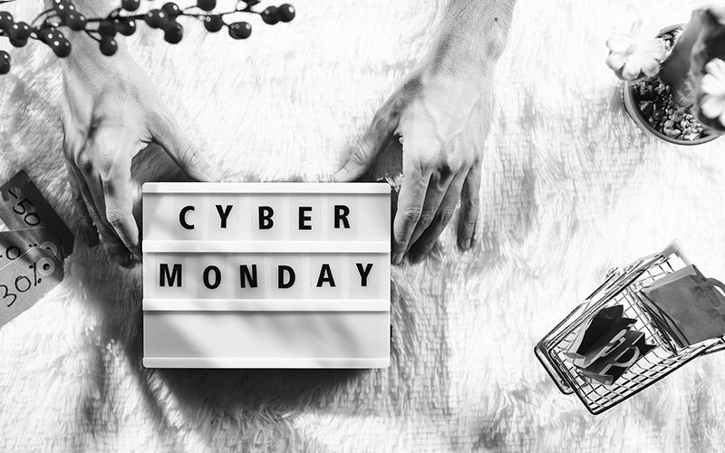 Cyber Monday sign background
